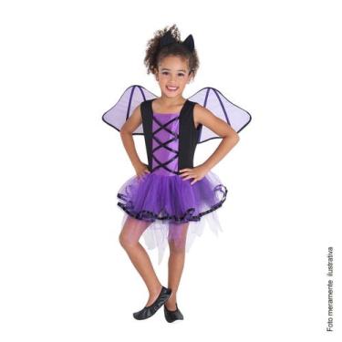 Imagem de Fantasia Bruxa Morcego Infantil - Halloween - Diversos, UNICA, PP