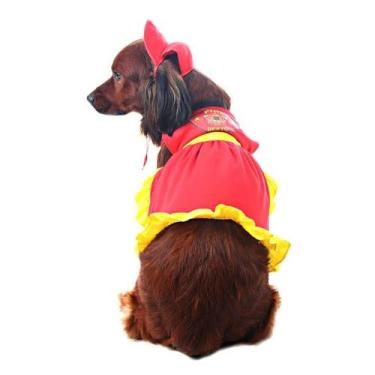 Imagem de Fantasia Bombeira Vestido p/ Cachorro - Fire Dept - Bombeiros, UNICA, 