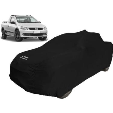 Imagem de Capa Automotiva Para Volkswagen Saveiro G5 Tecido Lycra - Mz, Preta