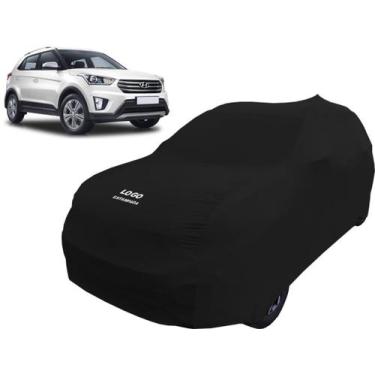 Imagem de Capa Para Carro De Tecido Lycra Hyundai Creta Anti-risco - Mz, Preta
