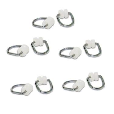 Imagem de Rodizio Gancho P / Cortinas 50 Unidades - Vigui