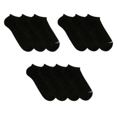 Imagem de Kit 10 Pares Meias Invisível Sapatilha Unissex Mash Básica Respirável,