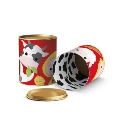 Imagem de Lata para Lembrancinhas Cromus 11x09cm Fazendinha 2 - CROMUS FESTAS, Ú