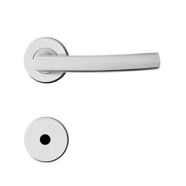 Imagem de Fechadura Banheiro Aço Inox MI620 ST2 R235 55mm Roseta Escovada Smile 