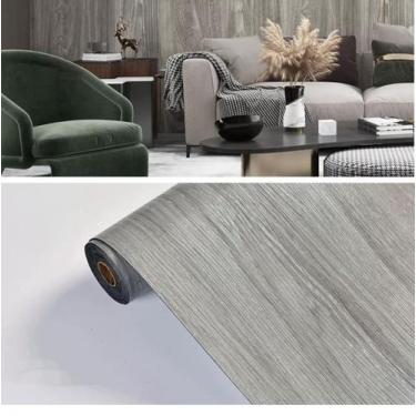 Imagem de Papel de parede 3D Madeira Adesivo autocolante 5 Metros*45cm ZH6527-2 