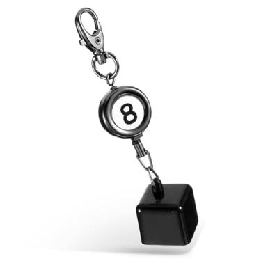 Imagem de Piriuuo Suporte de giz de piscina, suporte retrátil de giz para tacos de bilhar, suporte de giz de bilhar, acessórios de bilhar para amantes de bilhar