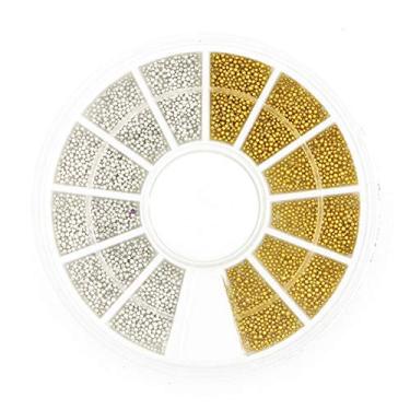 Imagem de Contas de Ouro Prateado, Pérolas, Caviar, Manicure Mista, Decorações de Arte de Unha, ótimo para Especialistas Em Unhas, Acessórios de Beleza