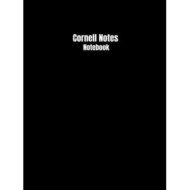 Imagem de Cornell Notes Notebook: Note Taking Notebook (Universal Notes Taking with College Ruled Lines, Index And Table of Content / 125 Pages / 8.25" x 11" Size/Black Cover