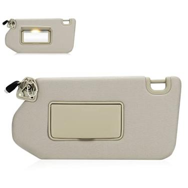 Imagem de Hurotoms Viseira lateral esquerda do motorista com luz para 2013 2014 2015 2016 2017 2018 Nissan Pathfinder / 2014 2015 2016 2017 Infiniti QX60 / 2013 Infiniti JX35, substitui # 96401-9PB0A Conjunto de viseira