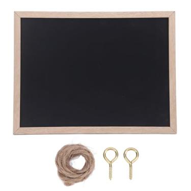 Imagem de Quadro-negro Pequeno, Sinal de Quadro de Mensagens de 11,8 X 15,7 Polegadas Com Cordão Pendurado, Quadro de Mensagens, Quadro de Giz Com Moldura de Madeira para Casamento,