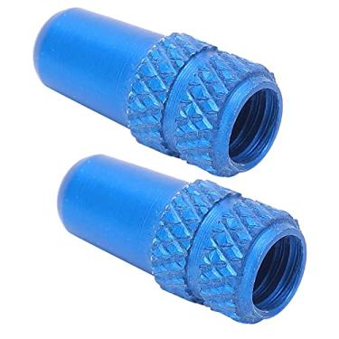 Imagem de Capas de válvula Presta, práticas de usar capas de válvula Presta convenientes para usar em mountain bikes(Azul claro)