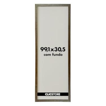 Imagem de Moldura para Quebra Cabeça Grow Puzzle 1500 peças 30,5x99,1 cm sem Vidro Decoração Interiores Parede Sala Escritório (Tabaco)