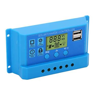 Imagem de Controlador de Carga Solar, Display LCD PWM, 2 USB, Parâmetro Ajustável, 12V 24V, para Uso de Energia Solar (10A)