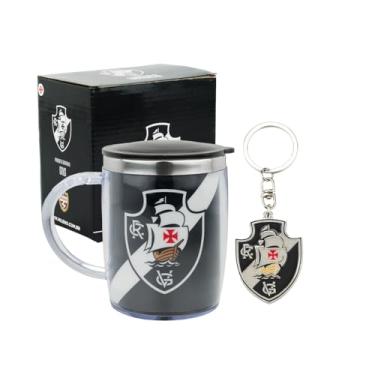 Imagem de Kit Caneca Térmica Inox + Chaveiro Vasco Oficial