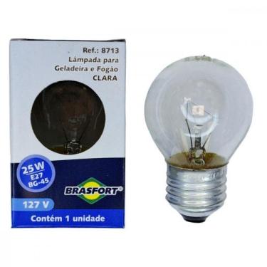 Imagem de Lampada Para Geladeira/Fogao/Lustre Brasfort 25Wx127V. Clara - Kit C/1