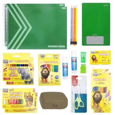 Imagem de Kit Material Escolar Infantil Unificado 3 a 4 Anos Lista SME - DEZdeDE