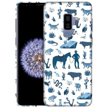 Imagem de GlamCase Capa para Samsung Galaxy S9 Plus, Galaxy S9 Plus - Padrão Animal do Deserto do Oeste Selvagem Impressa Fina e Elegante Bonito Plástico Rígido Designer Capa de Telemóvel Traseira para Samsung