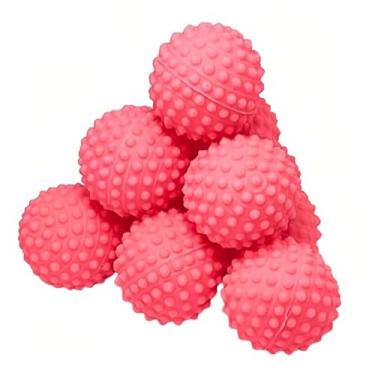 Imagem de Kit 60 Bolinha Cravo Fisioterapia Anti Stress Mão Bola Pet (Rosa)