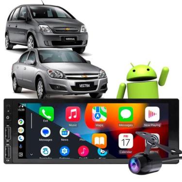 Imagem de Kit Multimidia Android-Auto Vectra Meriva 1 Din MP3 Carplay - E-Carpla