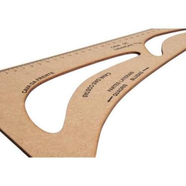 Imagem de Esquadro Madeira 49cmx3mm Sun Special