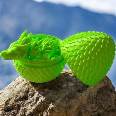 Imagem de Kit Dragão Articulado + Ovo De Dragão Exclusivo E Decorativo - FLEX3D,
