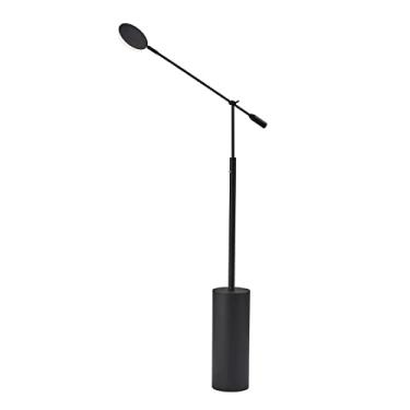 Imagem de Adesso Home 2151-01 Luminária de piso LED moderna contemporânea da Grover Collection em acabamento preto, 15 cm