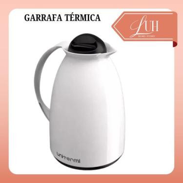 Imagem de Garrafa Bule Térmica Café Chá Leite 650ml Plástico Ampola Vidro - Unit