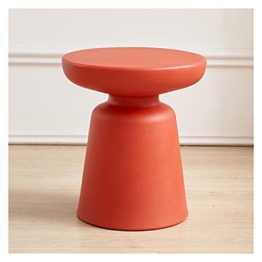 Imagem de Mesa lateral de sofá para sala de estar, varanda, mesa de centro simples, para casa, apartamento, mesa de centro de designer colorida, mesa baixa (cor: A, tamanho: 40 x 40 x 43 cm) (A 40 x 40 x 43 cm)