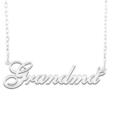 Imagem de A168A Colar de nome personalizado personalizado personalizado colar de nome banhado para mãe filha amizade feminino dia dos namorados aniversário de Natal ano novo, Metal, Sem pedras preciosas