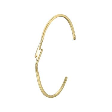 Imagem de Lit Wall Bracelete de opala para mulheres banhado a ouro 18 K ajustável minimalista pulseira opala ouro pulseira para mulheres, Cobre, Zircônia cúbica