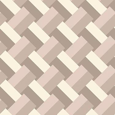 Imagem de Papel De Parede Linha Bege Tom Cruzado Autocolante 5m