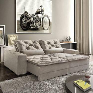 Imagem de Sofa 5020 - 3 Lug Retratil E Reclinavel 2 Mod 80 br 25(dallas Rio De Janeiro) 2,10m Tec 1001 Capucci