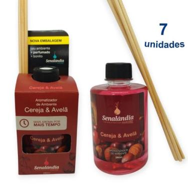Imagem de Kit 7 Aromatizador de Ambiente 280ml Luz Aromas Difusor de Varetas - E