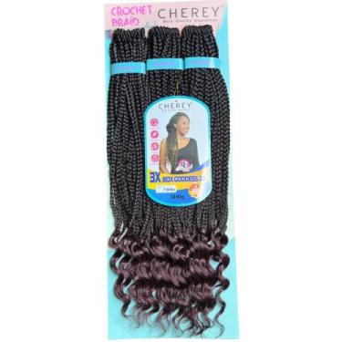 Imagem de Cabelo Box Goodes Tranças Prontas 60cm 300g Cherey, T1B/99J