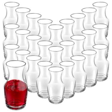 Imagem de TANEMUDO 28 garrafas de vinho de 184 g, copo pequeno para bares, restaurantes, garrafa de vinho individual para festas, degustações