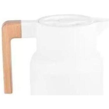 Imagem de Garrafa Térmica Plástico Organic 1 Litro Branco - Lyor, 1L, Branco