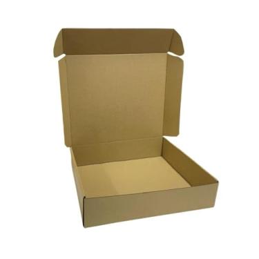 Imagem de rongyangtong Caixas De Remessa 13 X 11 3 Polegadas, Pacote Com 20 Papelão Ondulado Para Correspondência Pequenas Empresas, Kraft, Material Embalagem Literatura, Caixa Marrom Média