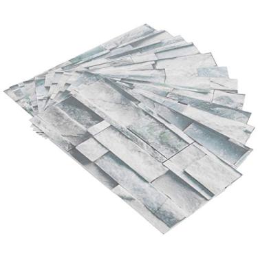 Imagem de Adesivo de Ladrilhos, Descasque e Backsplash Backsplash Casca de Ladrilhos e Adesivo de Telha de Pvc Com Adesivo Automático para Decorar Sala de Estar, Cozinha, Banheiro, Sala de Jantar (Kit042)