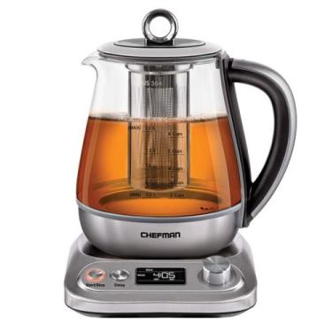 Imagem de Chaleira Elétrica de Vidro Chefman - 1,5L - 8 Predefinições e Infusor 