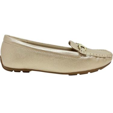Imagem de Sapato Mocassim Feminino Casual Dia a Dia Passeio Calce Fácil Detalhe Metalizado Modare 7035.641