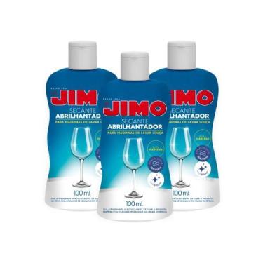 Imagem de Kit 3 Jimo Secante 100ml Abrilhantador Para Maquina Lava Louça Secante