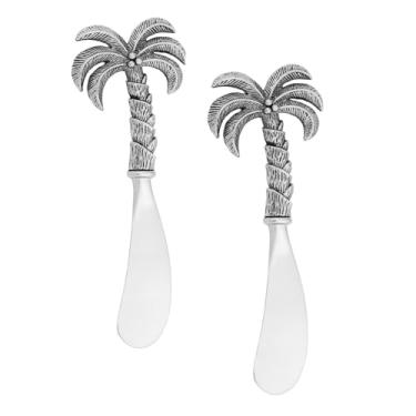 Imagem de Wine Things Espátula de queijo de palmeira, 11 cm de comprimento, prata