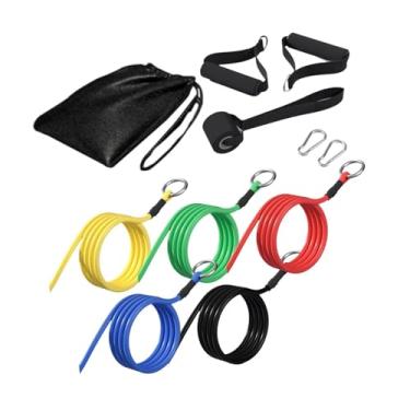 Imagem de YIJU Bandas de resistência bandas de exercícios treino tórax muscular força treinamento equipamento de calistenia com alças de espuma ginástica em