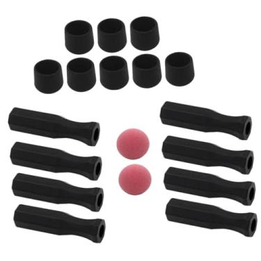 Imagem de Colaxi a mesa de pebolim lida com as tampas finais do não deslizamento octogonal padrão com bolas, Bola Vermelha