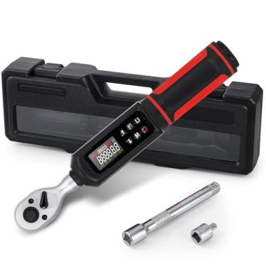 Imagem de Mxmoonfree Chave de torque digital, acionamento de 0,9 a 60 Nm, ± 1% de precisão com vibração, campainha e notificação de flash LED para bicicleta, motocicleta, carro