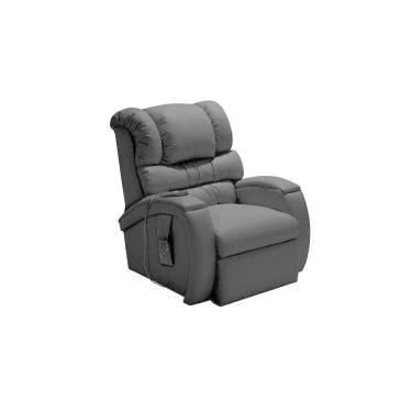 Imagem de Cadeira Poltrona Reclinável Imperial Motorizada Corano Gravidade Zero Império Preto