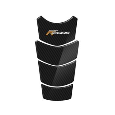 Imagem de Acc-Creativity Adesivo de almofada de tanque lateral de motocicleta almofada de tanque de combustível a gás óleo decalque protetor de tanque emblema compatível com BMW R1200S 2006-2009 cor laranja