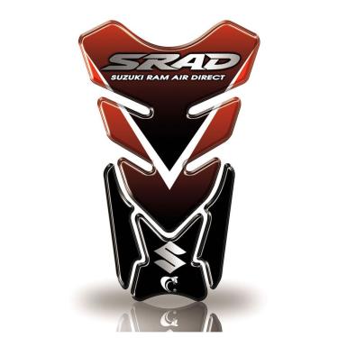 Imagem de Protetor De Tanque Adesivo Moto Suzuki Srad Vermelho
