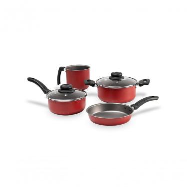 Imagem de Jogo De Panelas Com 4 Peças - Ruby - Brinox Vermelho Brinox