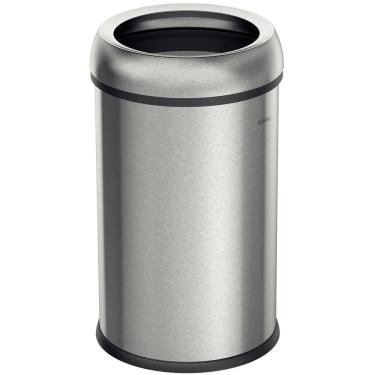 Imagem de Lixeira Tramontina Friuli Em Aço Inox Com Acabamento Escovado 65 L Sem Tampa Tramontina